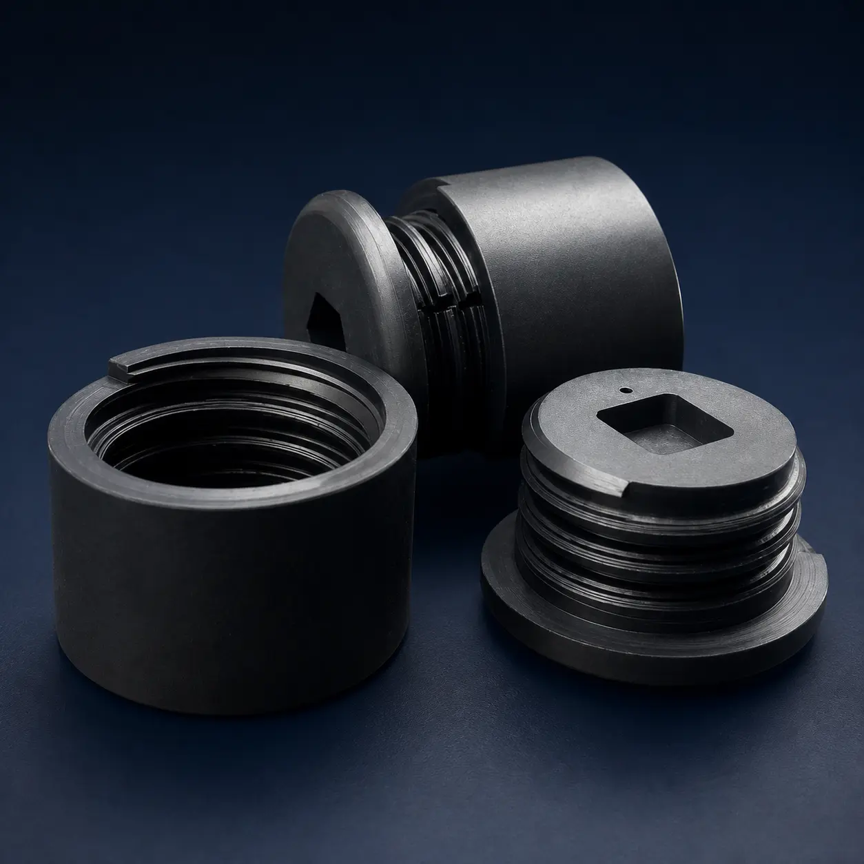 Glass-Filled PTFE Nuts