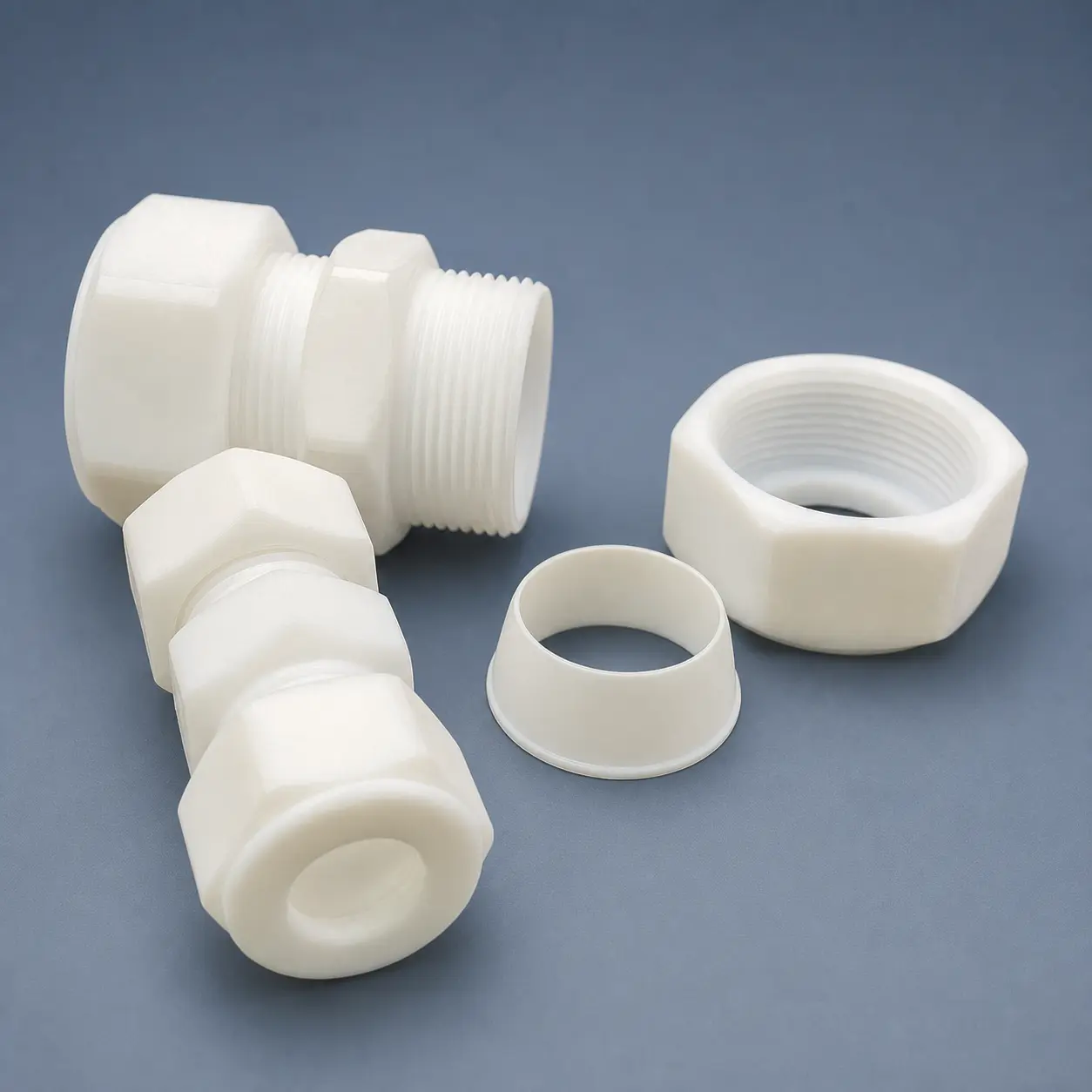 PTFE Bush Coupling — custom PTFE & fluoropolymer product from TOP PTFE & Fluoropolymer Manufacturer
