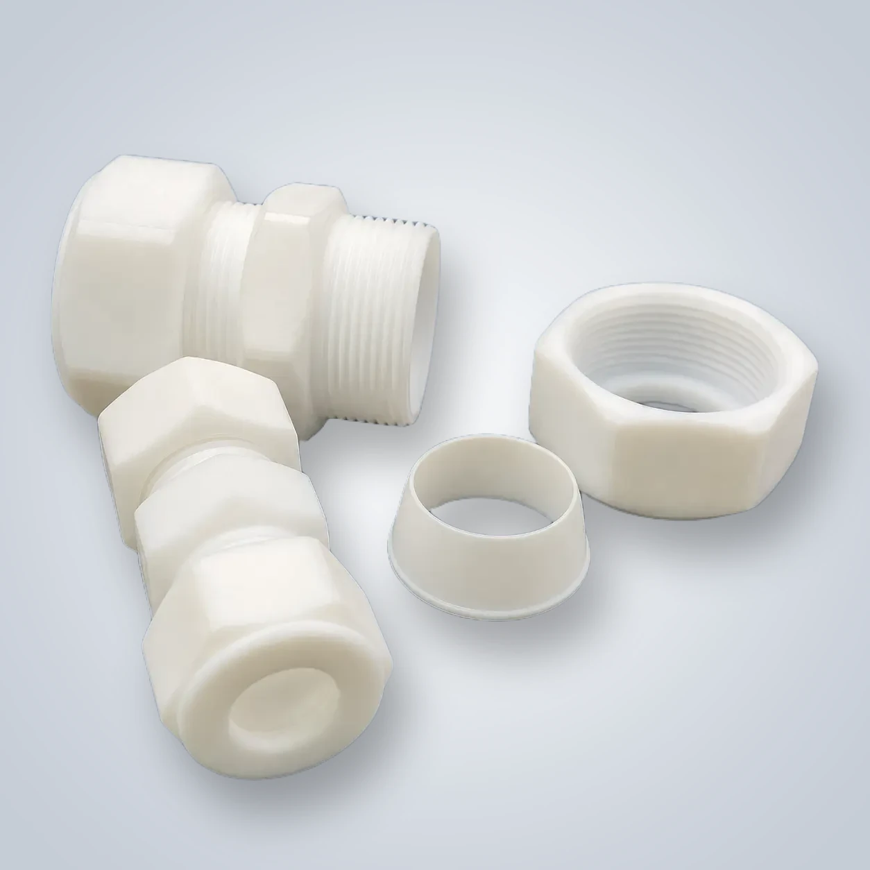 PTFE Bush Coupling — custom PTFE & fluoropolymer product from TOP PTFE & Fluoropolymer Manufacturer