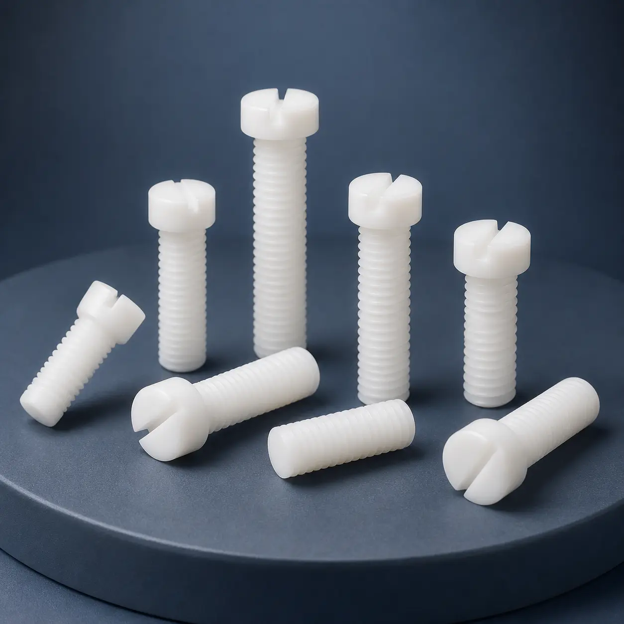 PTFE Screws — custom PTFE & fluoropolymer product from TOP PTFE & Fluoropolymer Manufacturer