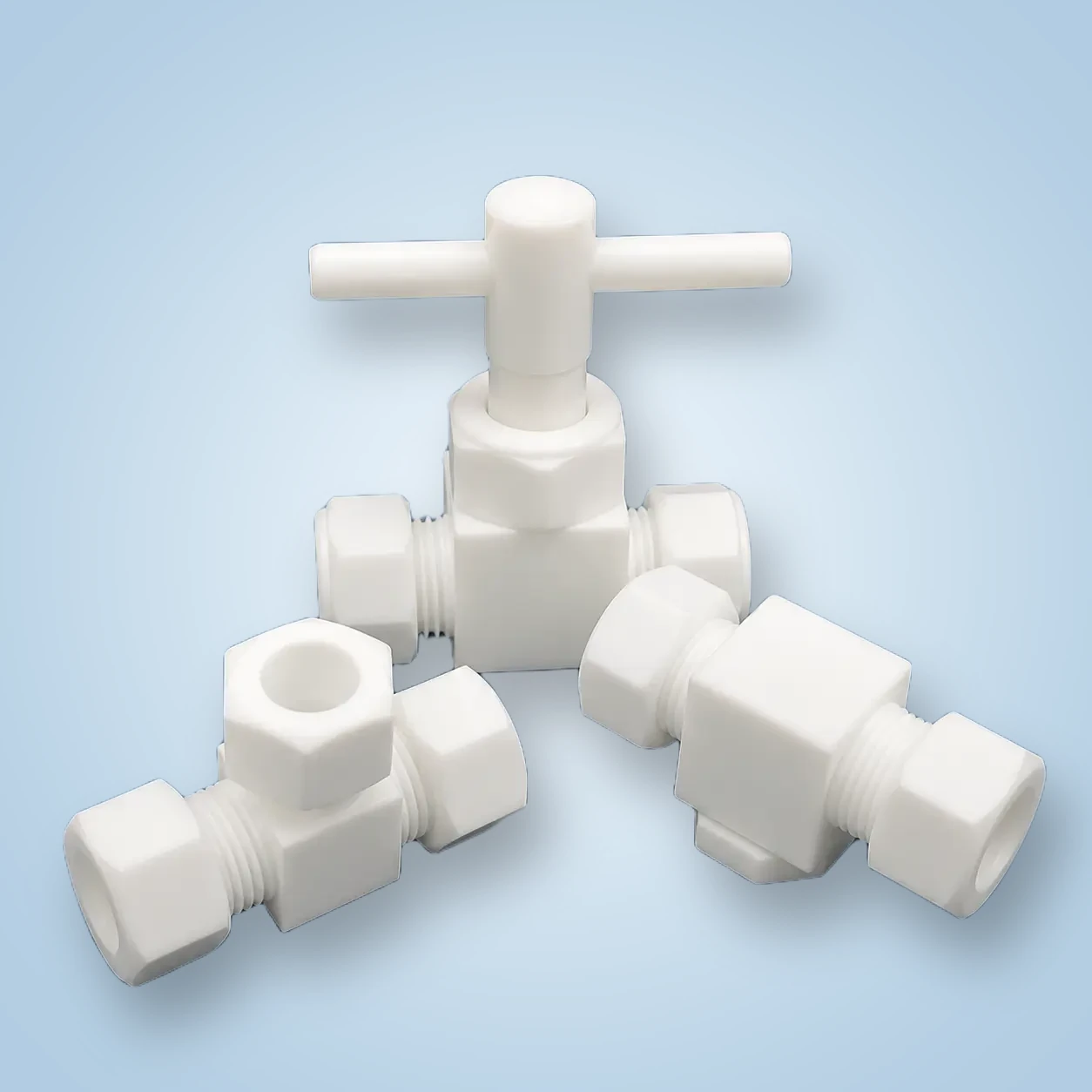 PTFE 3-Way Valve